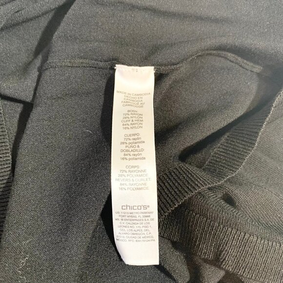 Chico's mock turtleneck lighweight long sleeve pullover sweater - Picture 7 of 9